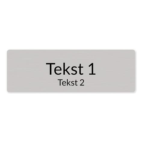 RVS typeplaatjes - 150x50mm - Bordenmax.nl