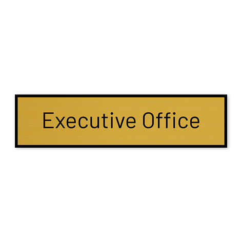 Engraved door sign - 120x30 mm - signomatic.co.uk
