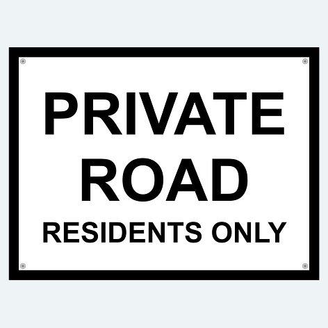 SartSign K 5842 EG Private Road Sign, No Trespassing Sign, Private Drive Sign, 12 X 18 Inches - View #12