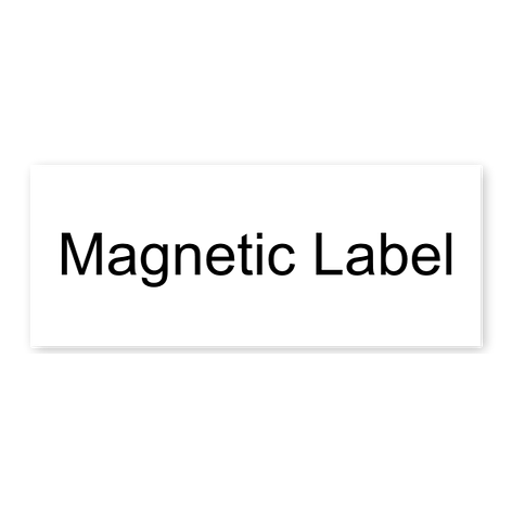 Magnetic label - Personalised - 75x30 mm - Signomatic.co.uk