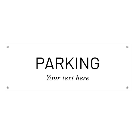 Parking sign - Customise online - Aluminium - Signomatic.co.uk