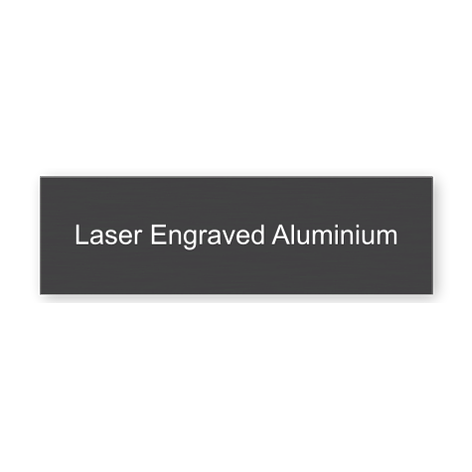 Etched aluminium label plates - Anodised - 60x18 mm - Custom labels online - Signomatic.co.uk
