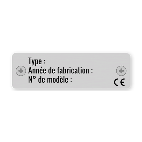 Étiquette de signalisation industrielle - Aluminium anodisé - 60x18 mm - Plaqueomatic.fr