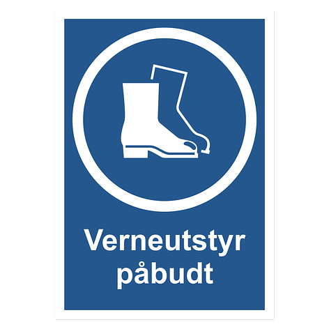 Påbud - Vinyl - 210x297 mm -Skiltmax.no