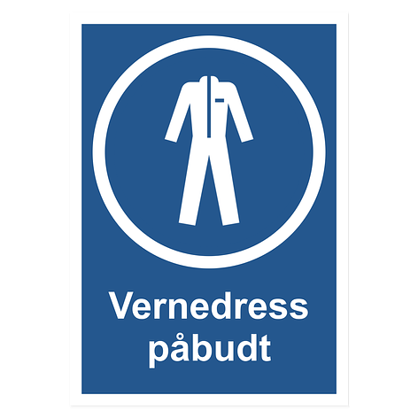 Påbud - Vinyl - 210x297 mm -Skiltmax.no