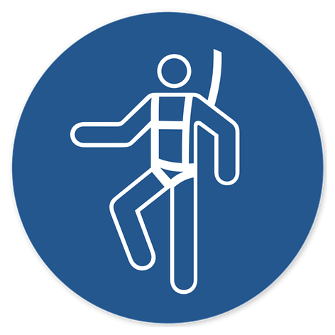 Mandatory sign - Vinyl - 100x100 mm- Signomatic.co.uk