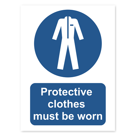 Mandatory sign - Vinyl - 75x100 mm- Signomatic.co.uk