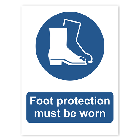 Mandatory sign - Vinyl - 75x100 mm- Signomatic.co.uk