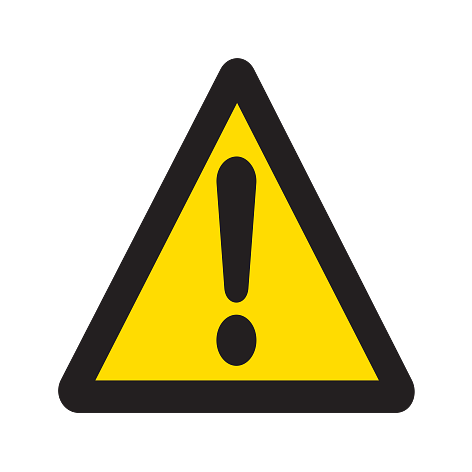 Warning Signs - Vinyl - 100x100 mm - Signomatic.co.uk