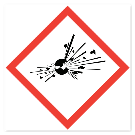 Hazard Symbols - 100x100 mm - Vinyl - Signomatic.co.uk