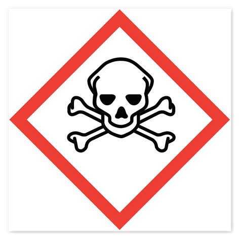 Hazard Symbols - 100x100 mm - Vinyl - Signomatic.co.uk