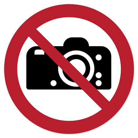 Forbud - Fotografering - 200x200 mm - Skiltmax.no