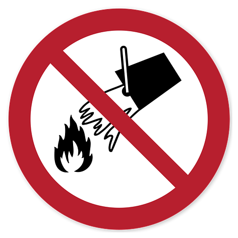Prohibition Sign - Vinyl - 100x100 mm - Signomatic.co.uk