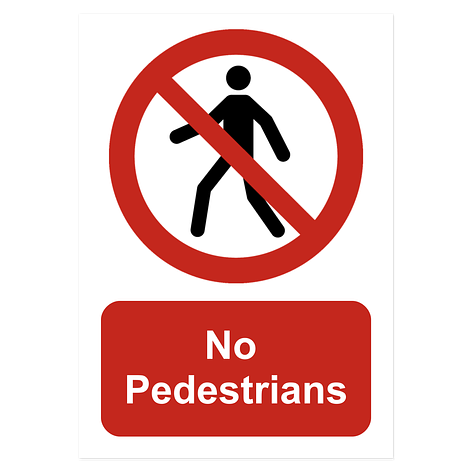 Prohibition Sign - Vinyl - 210x297 mm - Signomatic.co.uk