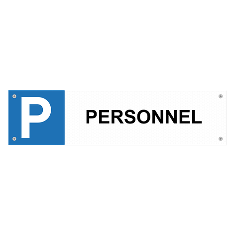 Panneau parking - Personnel - Aluminium - Vis - Plaqueomatic.fr