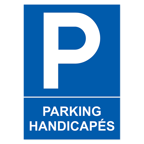 Autocollant parking - Vinyle - 150x210 mm - Adhésif - Plaqueomatic.fr