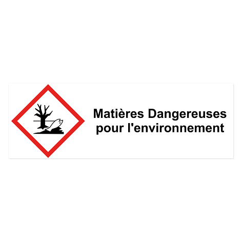 Autocollant avec pictogramme de danger – 300x100 mm – conforme au règlement CLP – plaqueomatic.fr