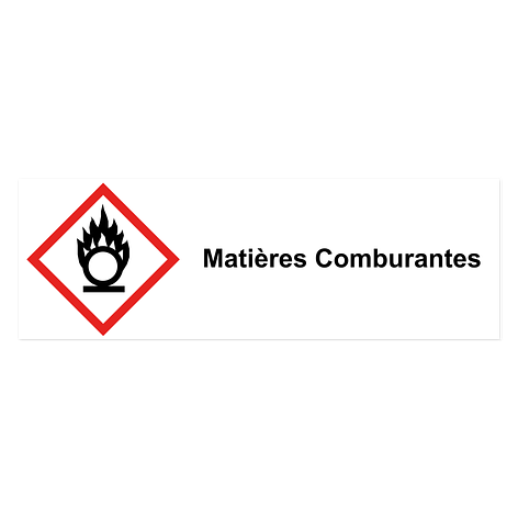 Autocollant avec pictogramme de danger – 300x100 mm – conforme au règlement CLP – plaqueomatic.fr
