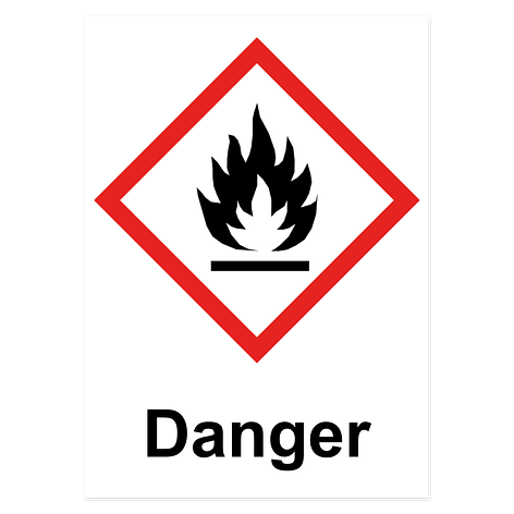 Autocollant avec pictogramme de danger – 150x210 mm – conforme au règlement CLP – plaqueomatic.fr