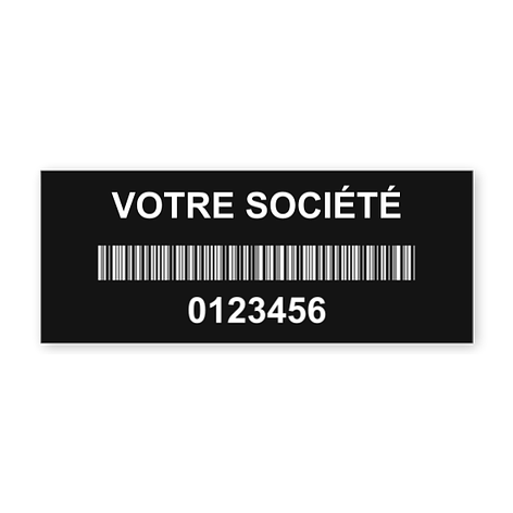 Plaque d'identification - Plastique gravé - 50x20 mm - Plaqueomatic.fr