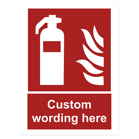 Fire Safety Signs - Fire Extinguisher - Vinyl - 150x200 mm - Signomatic.co.uk