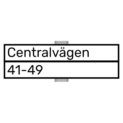 Gatuskylt - Egen design - Aluminium - 500x150 mm - skyltmax.se