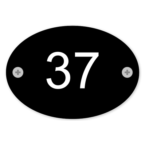 Custom House Number Signs - Design online - Aluminium - 100x70 mm - Signomatic.co.uk