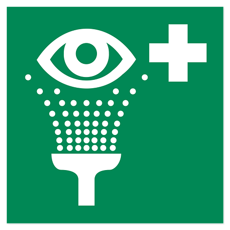 Emergency Sign - Eyewash Station - 200x200 mm - Signomatic.co.uk