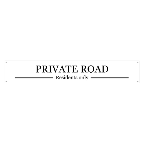 Street sign - Aluminium - 900x150 mm - Signomatic.co.uk