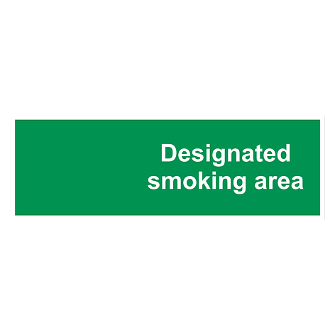 Smoking sign - Designated smoking area - Signomatic.co.uk