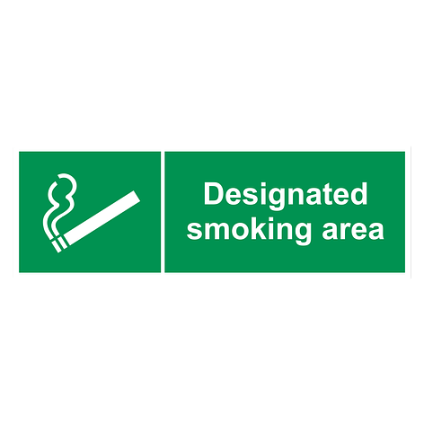 Smoking sign - Designated smoking area - Signomatic.co.uk