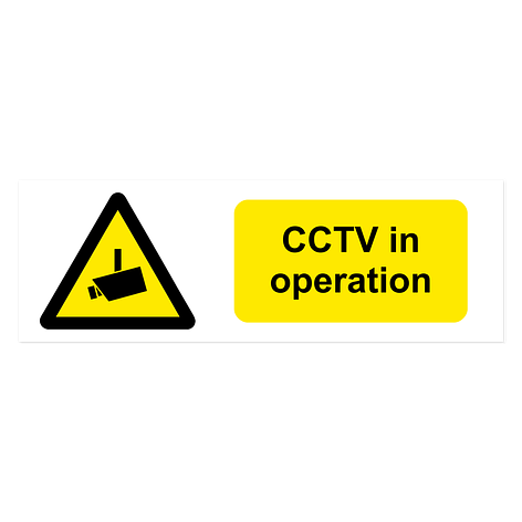CCTV sign - CCTV in operation - 300x100 mm - Signomatic.co.uk