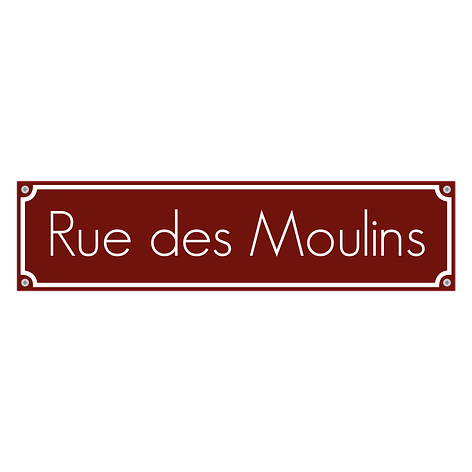 Plaque de rue - 400x100 mm - Aluminium - Plaqueomatic.fr