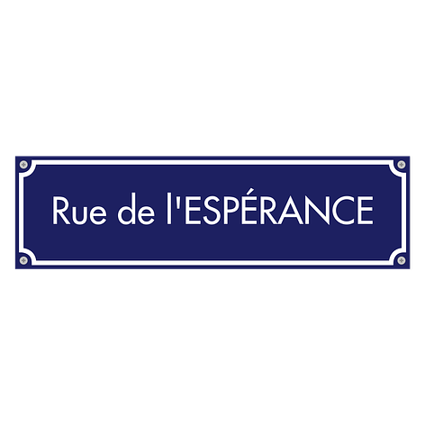 Plaque de rue personnalisée - 350x100 mm - Aluminium - Plaqueomatic.fr
