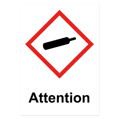Pictogramme de danger - Attention - 150x210 mm - Plaqueomatic.fr
