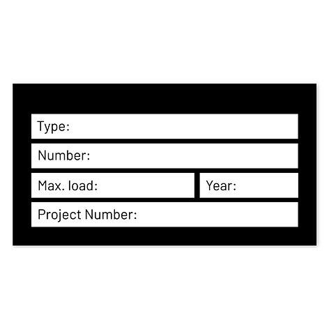 Typeplaatjes - Machinebord - 150x80 mm - Aluminium - Bordenmax.nl