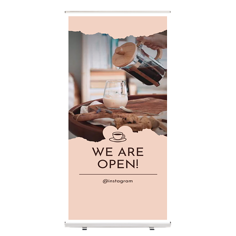 Roll up banner ECO - Eigen ontwerp - 1000x2000 mm - Dikte: 300 μ - Bordenmax.nl
