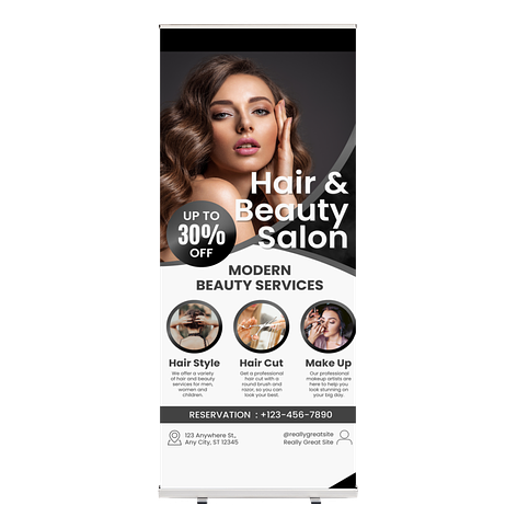 Roll up banner ECO - Eigen ontwerp - 1000x2000 mm - Dikte: 300 μ - Bordenmax.nl