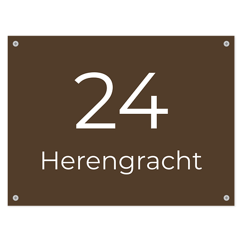 Naamborden - Gegraveerd kunststof - Ontwerp zelf - 200x150 mm - Bordenmax.nl