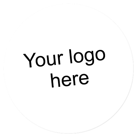 Custom magnetic signs - White/black - 300x300 mm - Signomatic.co.uk