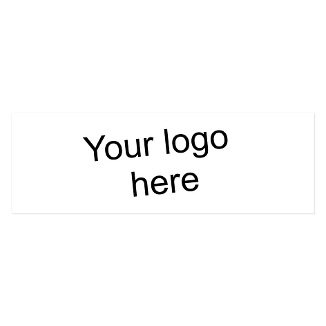 Custom magnetic signs - White/black - 300x100 mm - Signomatic.co.uk