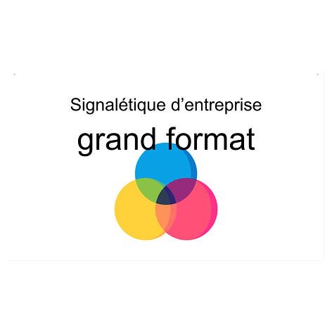 Signalétique entreprise sur mesure - grand format - 2000x1200 mm - Plaqueomatic.fr