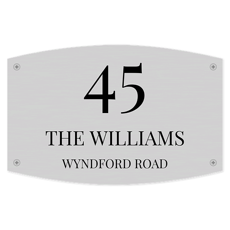 Metal House Sign - 230x150 mm - Signomatic.co.uk