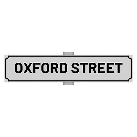 Metal Street Sign - 700x150 mm - Signomatic.co.uk