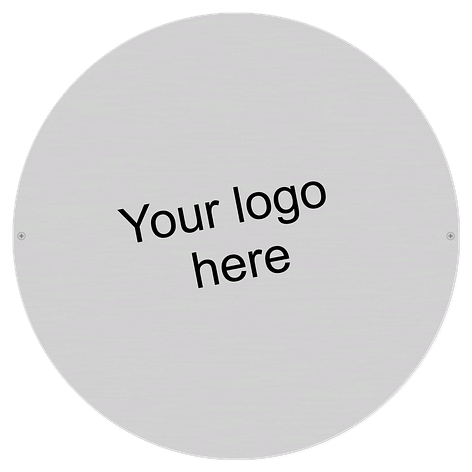 Custom aluminium signs - 400x400 mm - Signomatic.co.uk