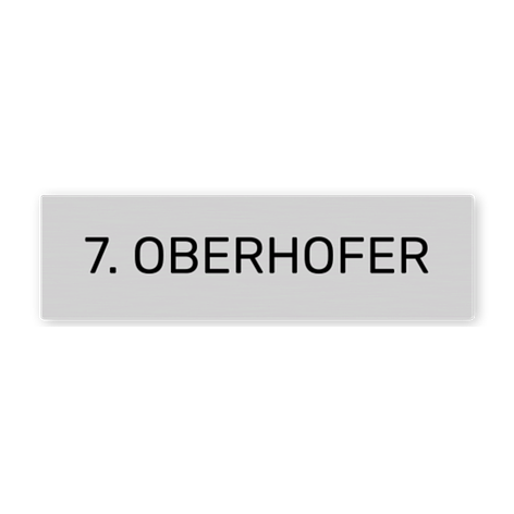 Namensschild Briefkasten - Aluminium eloxiert - Selbstklebend - Schildermaxe.at