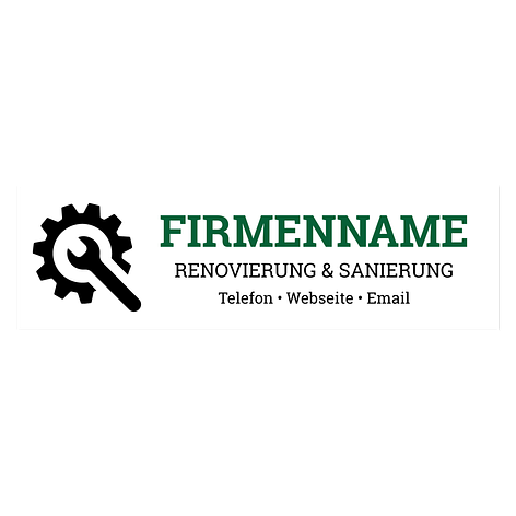 Firmenlogo – Selbst gestalten – 400x120 mm – Vinylfolie – Schildermaxe.at
