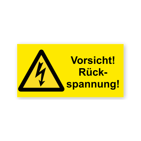 Warnaufkleber - EN ISO 7010 - 52x26 mm - Schildermaxe.at