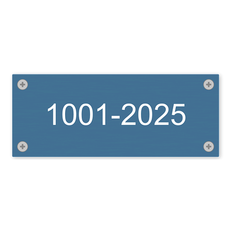 Typenschild bestellen - Aluminium - 100x40 mm - Schildermaxe.at