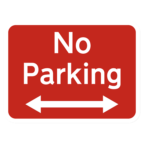 No Parking Sign - 300x400 mm - Vinyl - Signomatic.co.uk